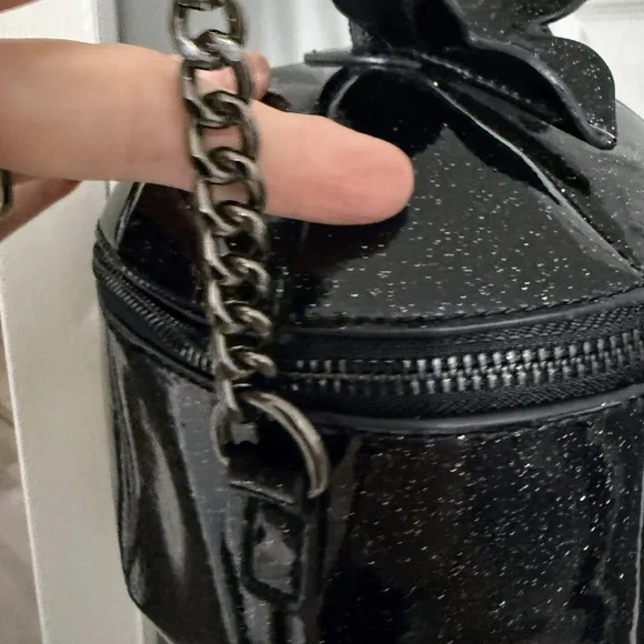 MAD Engine Black and White Pumpkin Crossbody Bag - Picture 7 of 12